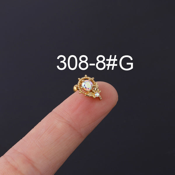 Chic Bone Nail Screw Ear Studs
