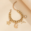 Boho Dolphin & Starfish Pendant Choker Necklace