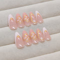 Charming Peach Blossom Nail Tip Detachable Jewelry
