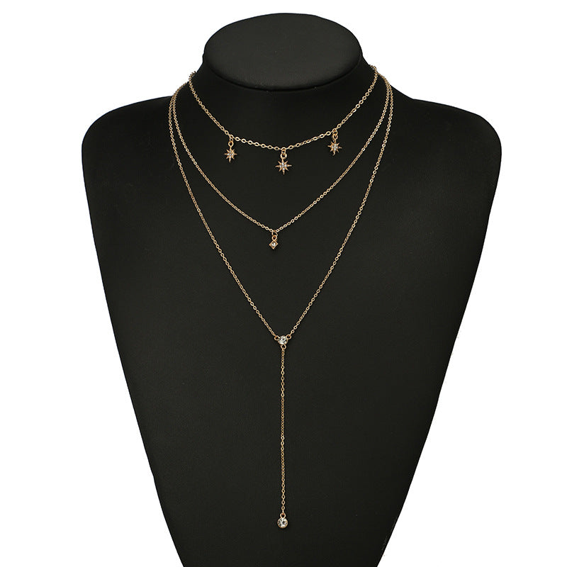 Celestial Charm Multilayer Necklace Set