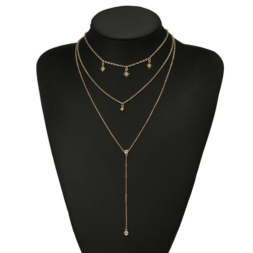 Celestial Charm Multilayer Necklace Set