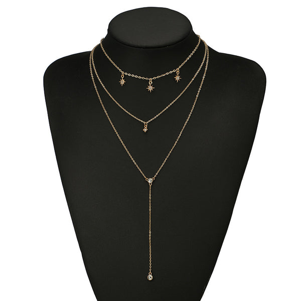 Celestial Charm Multilayer Necklace Set