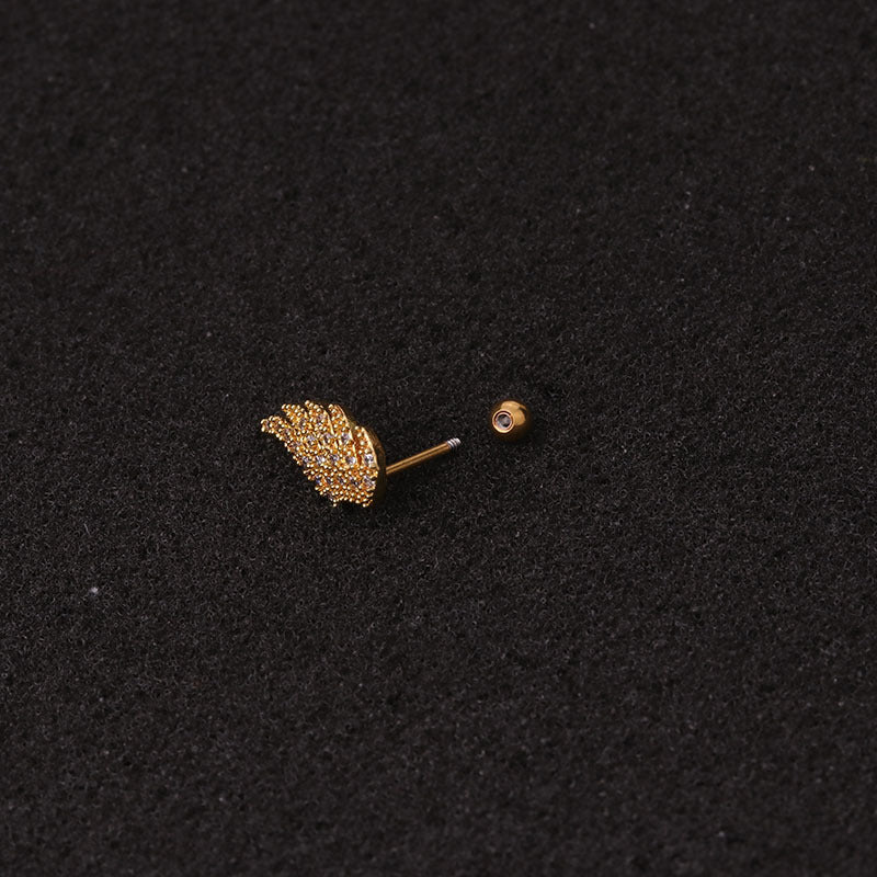 Hippocampal Screw Stud Earrings