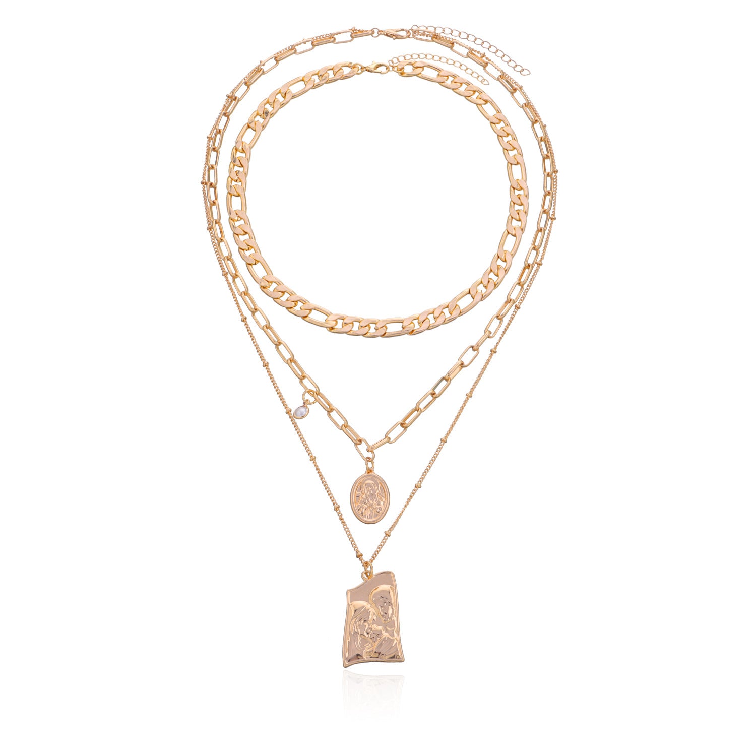 Vintage Multi-Layered Pearl Necklace