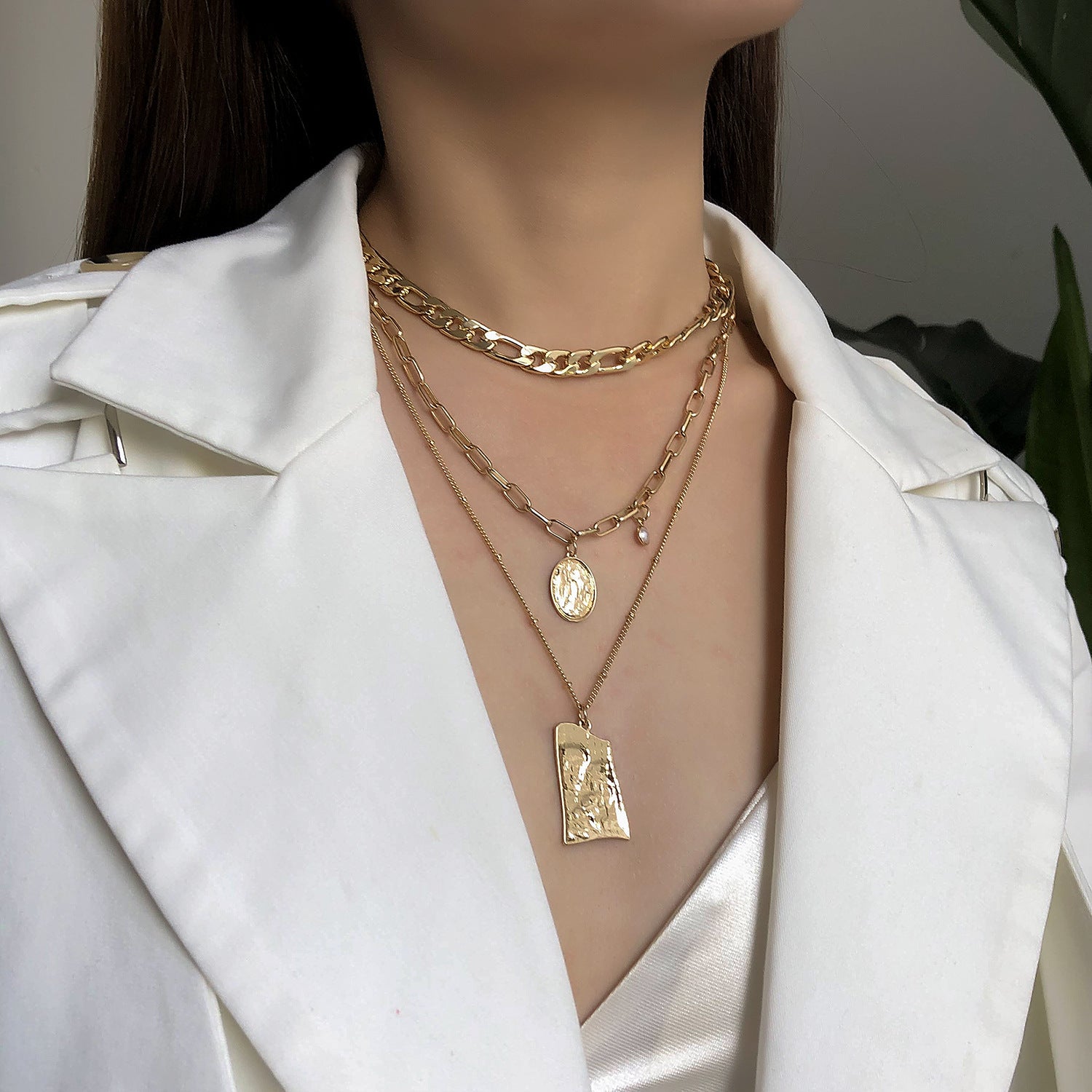 Vintage Multi-Layered Pearl Necklace