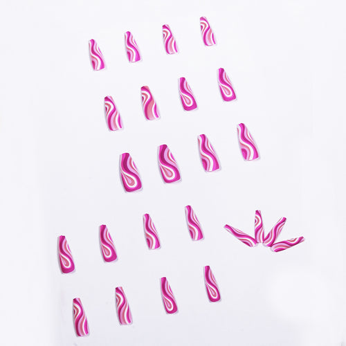 Artistic Press-On Nails for Effortless Style