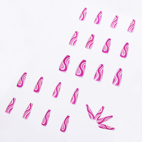 Artistic Press-On Nails for Effortless Style