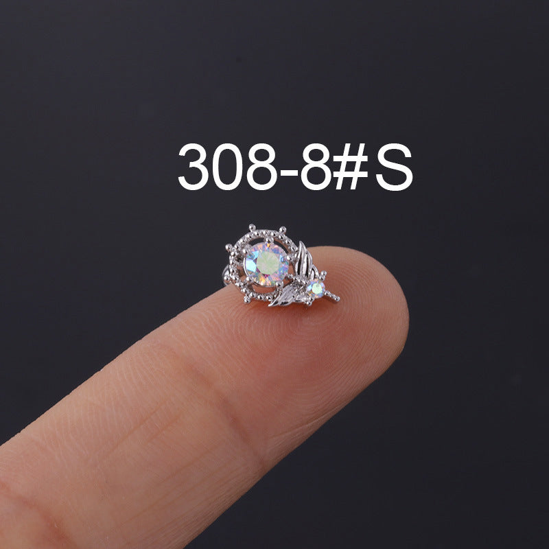Chic Bone Nail Screw Ear Studs
