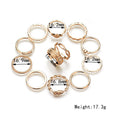 Chic 12-Piece Ring Set for Everyday Style