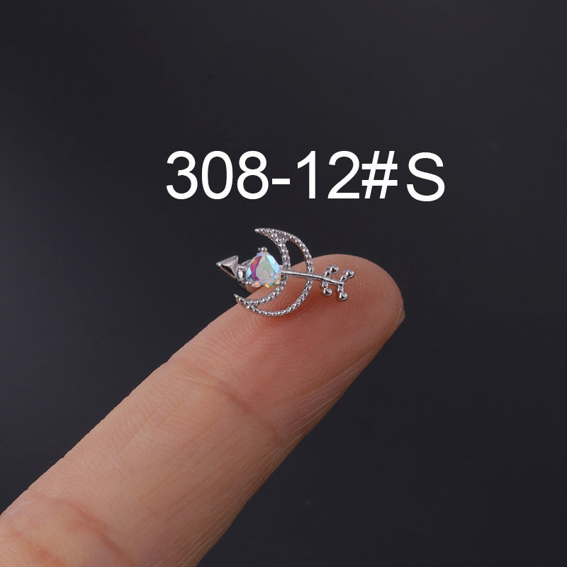 Chic Bone Nail Screw Ear Studs