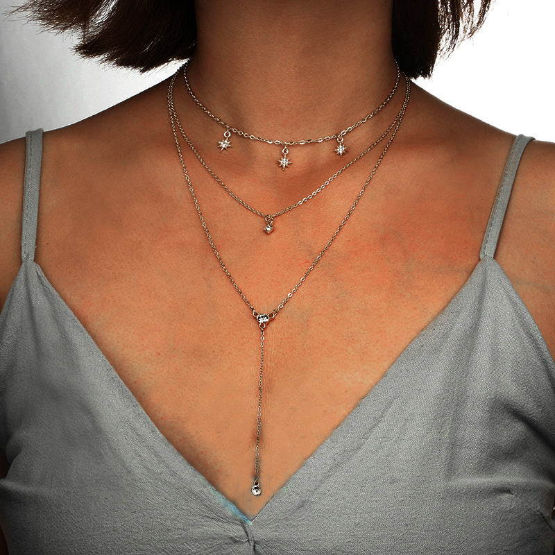 Celestial Charm Multilayer Necklace Set