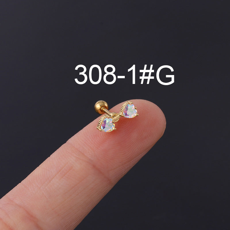 Chic Bone Nail Screw Ear Studs