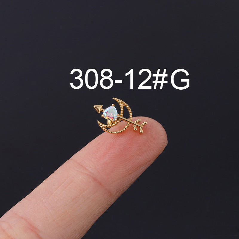 Chic Bone Nail Screw Ear Studs