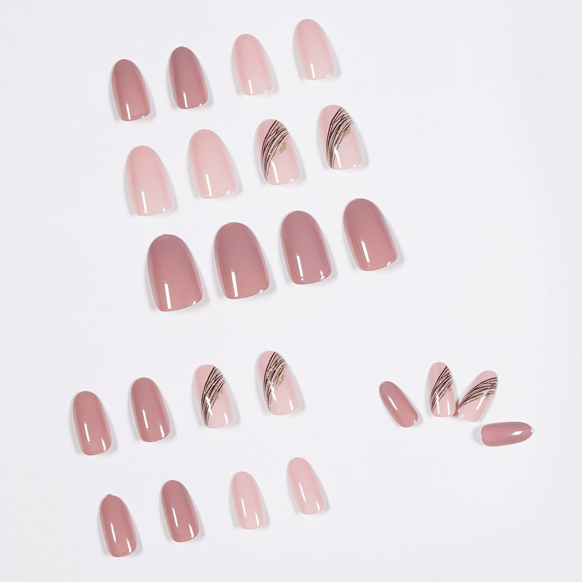 Chic Gradient Press-On Nails for Effortless Style