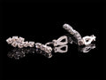 Rhinestone Jewelry Set: Necklace, Earrings, Ring, Bracelet