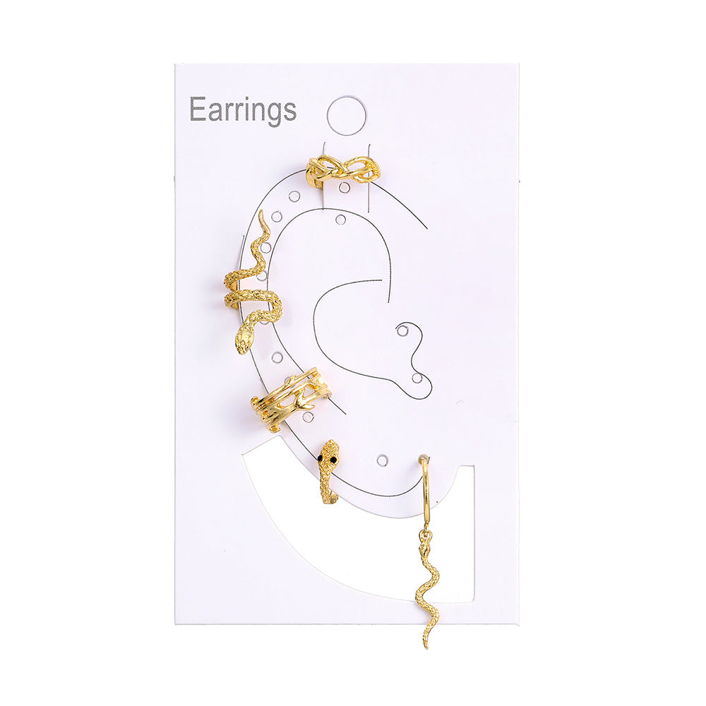 Trendy Snake Clip Earrings for Effortless Style