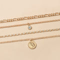Chunky Layered Charm Necklace for Everyday Style