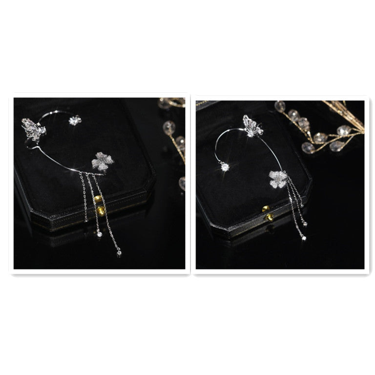 Charming Butterfly Tassel Ear Clips