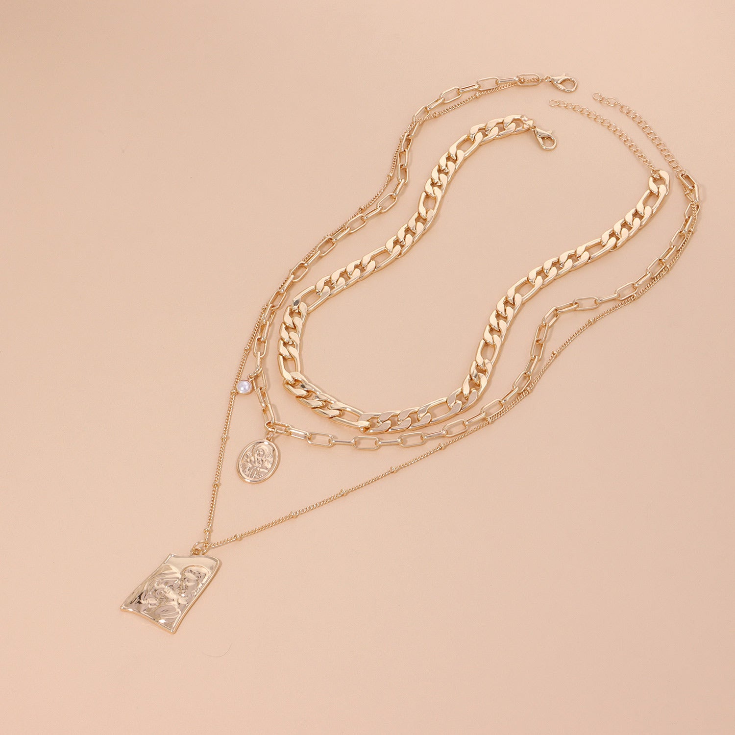 Vintage Multi-Layered Pearl Necklace