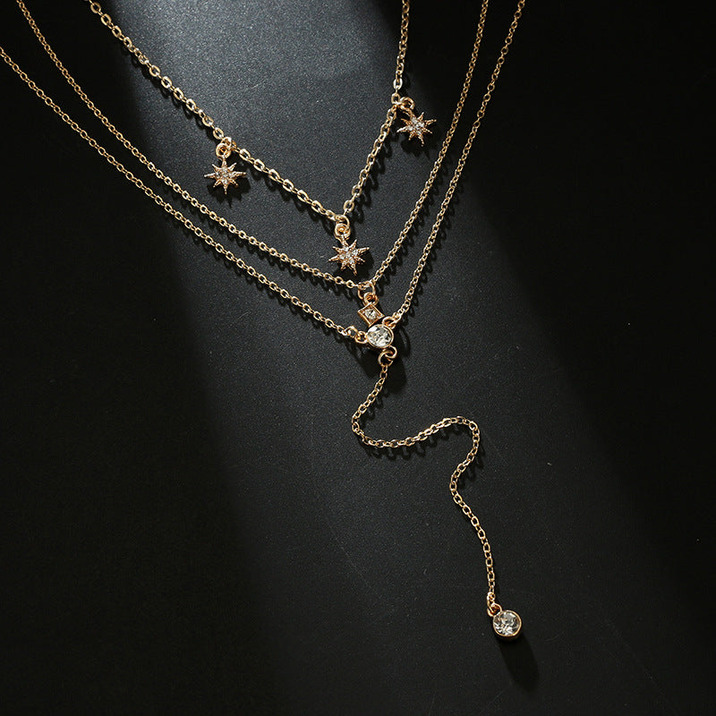 Celestial Charm Multilayer Necklace Set