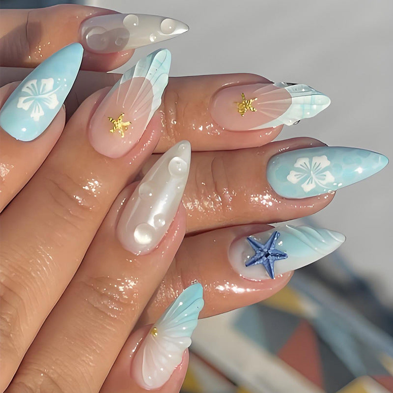 Blue Starfish 3D Nail Art Stickers