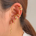 Trendy Snake Clip Earrings for Effortless Style