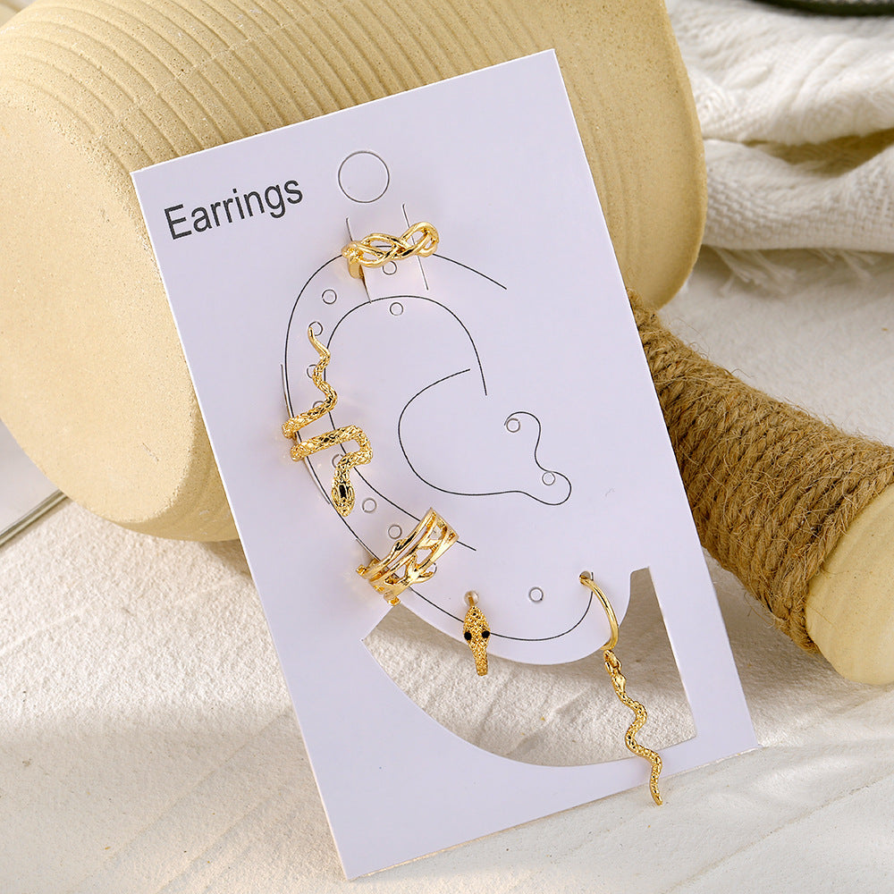 Trendy Snake Clip Earrings for Effortless Style