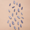 Charming Purple Cat's Eye Nail Stickers
