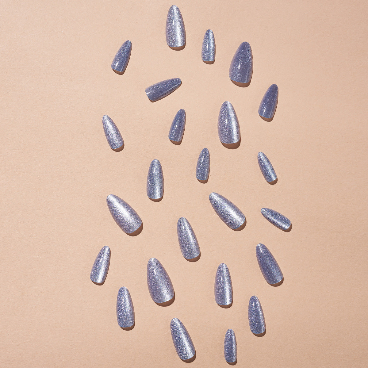 Charming Purple Cat's Eye Nail Stickers