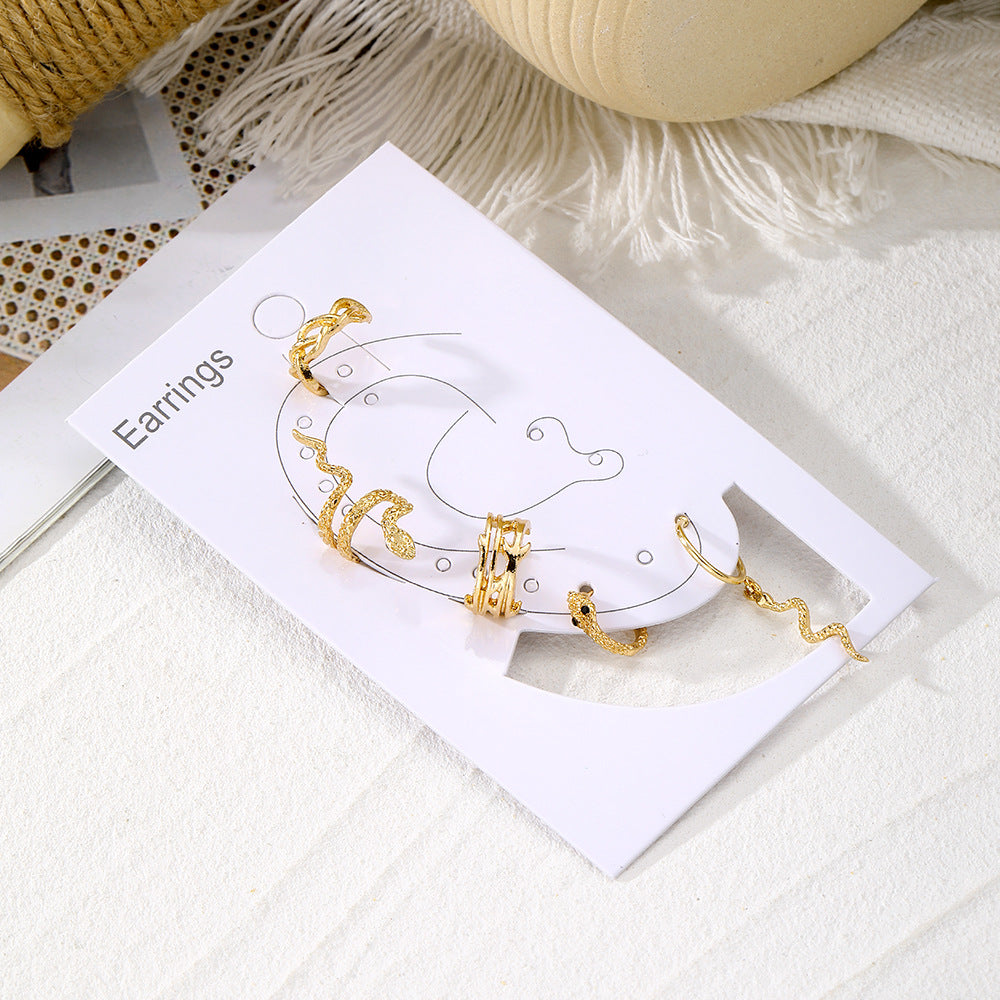 Trendy Snake Clip Earrings for Effortless Style
