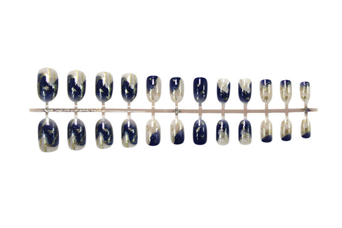 Blooming Blue Quicksand Ring
