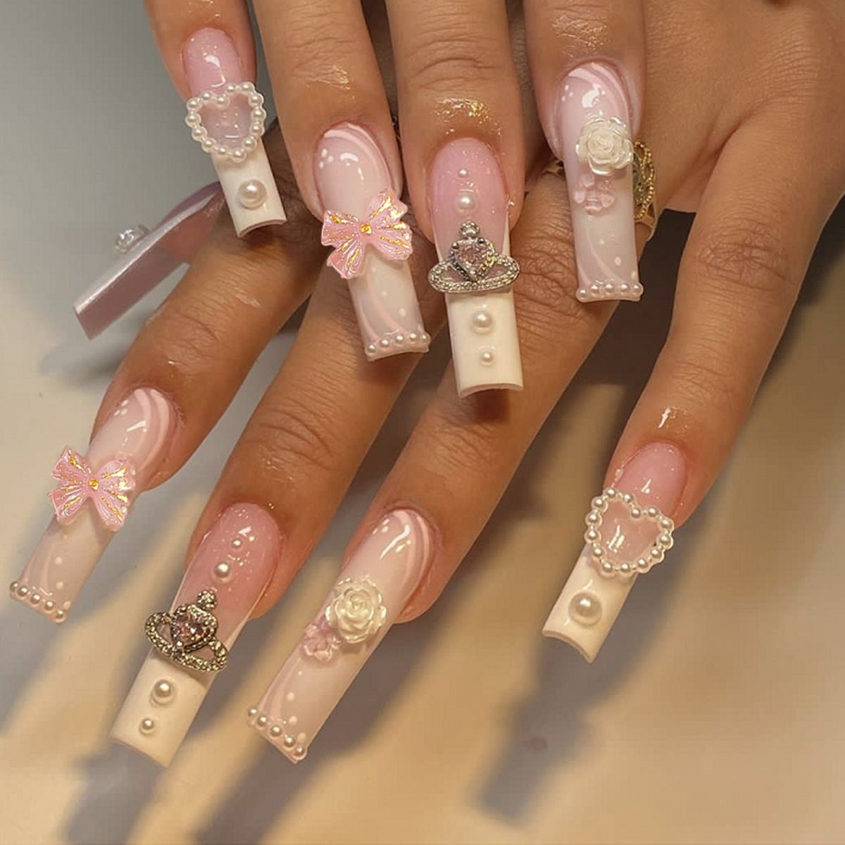Chic Rectangular Multi-Press Nail Set