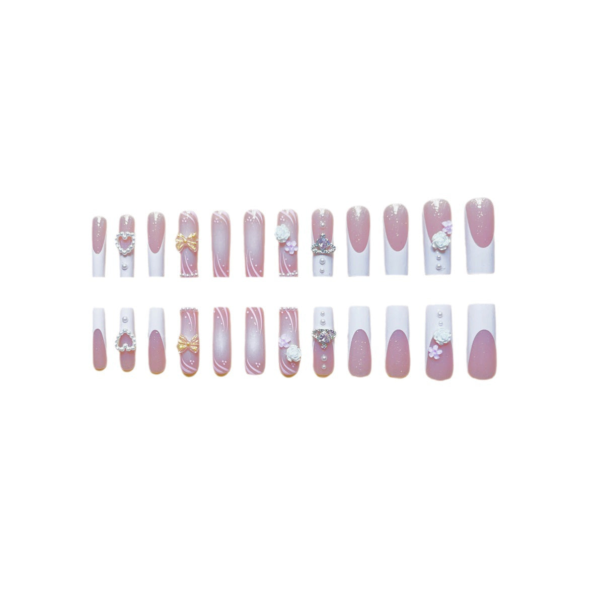 Chic Rectangular Multi-Press Nail Set