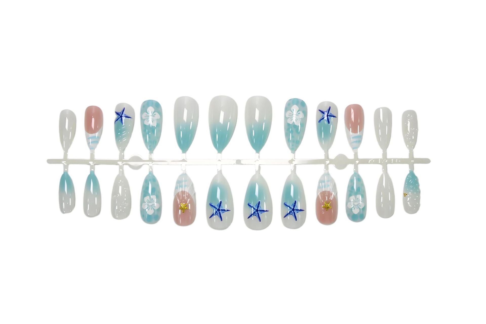 Blue Starfish 3D Nail Art Stickers