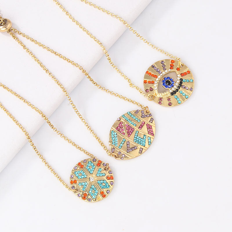 Vintage-Inspired Couple Bracelet with Colorful Accents