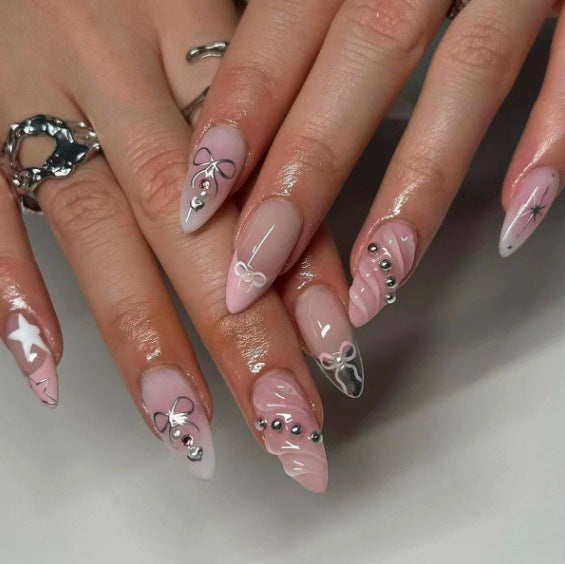 Chic 3D Bow Nail Shaped Ring