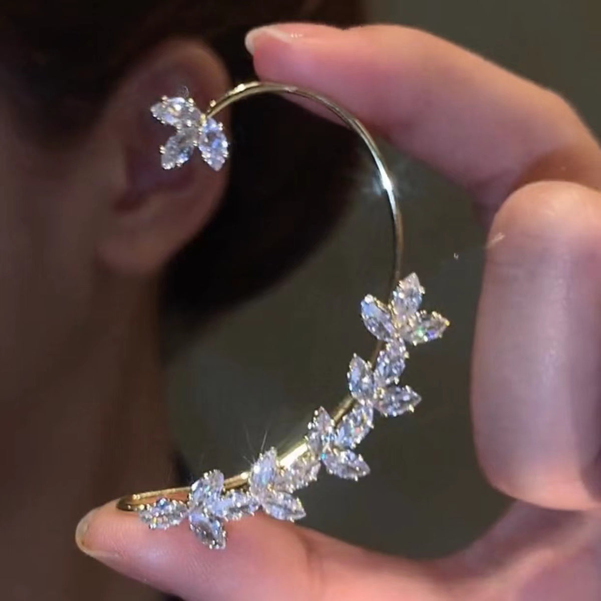 Zircon Wheat Earrings for Effortless Everyday Style