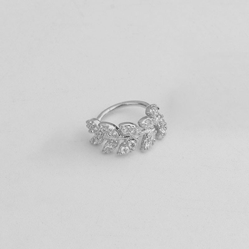 Charming Snake Leaf Stud Earrings