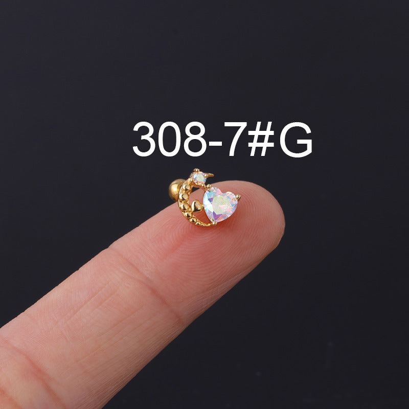 Chic Bone Nail Screw Ear Studs