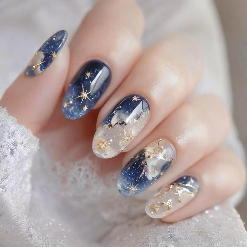 Blooming Blue Quicksand Ring